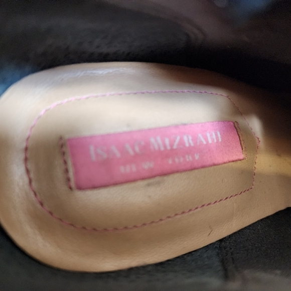 Isaac Mizrahi Black Suede Wedge Women's  Botties   Size 8 - Picture 3 of 8